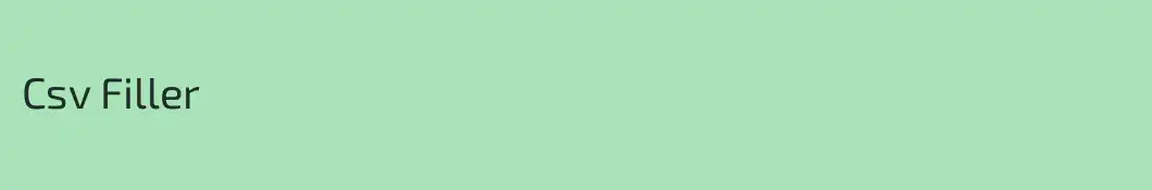 Csv Filler